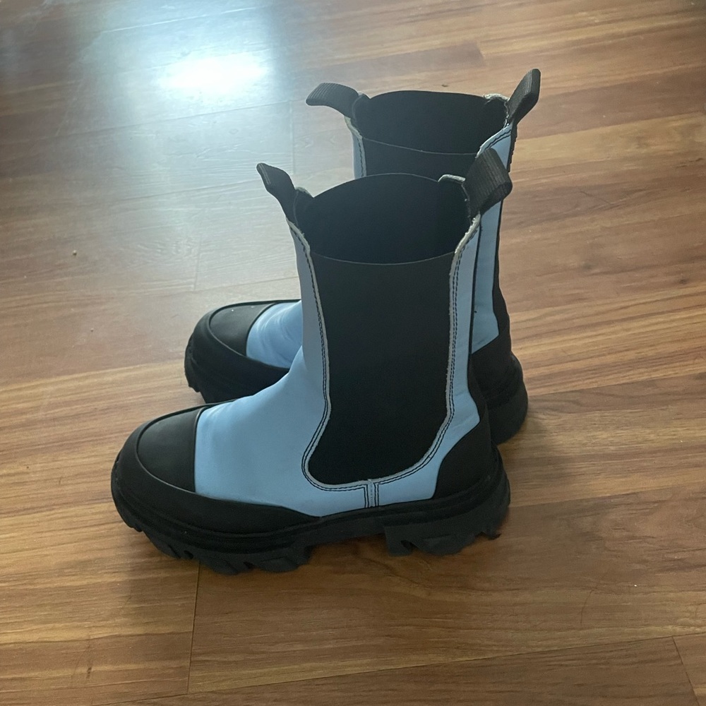Ganni size 39 Baby Blue Boots